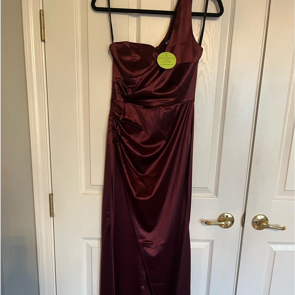 Burgundy Evening Gown